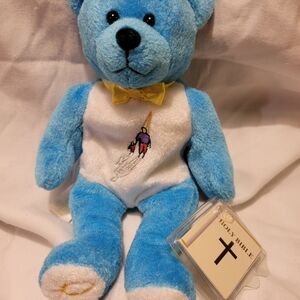 Pristine Holy Bear Patriarch The God Bless Dad Bear NWT With Bible Tags EXC New